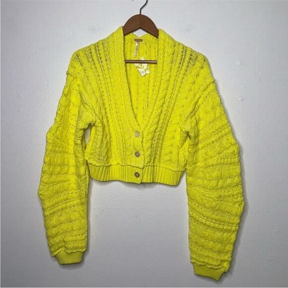 FREE PEOPLE Sadie Cable Cardi NWOT Womens
Size Large - Picture 6 of 14